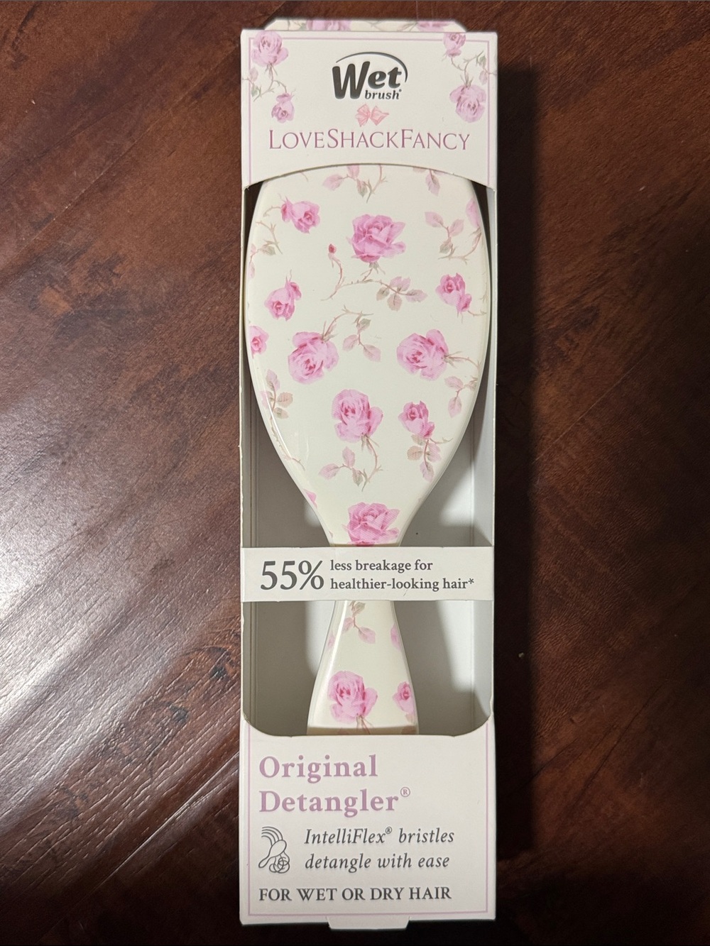 Wet brush LoveShackFancy Floral Original Detangler Brush